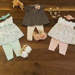 Baby Girls Dresses 0-3 Months